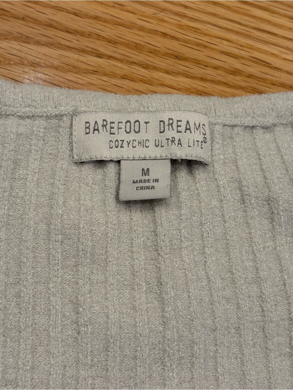 Barefoot Dreams Sleeveless CozyChic Ultra Lite Rib Knit Tank in Ivory medium - Picture 3 of 4